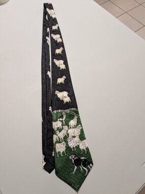 MENS Vintage TIE SHEEP SHEEP SHEEP  BEAUTIFUL Piece Any Shepherd's